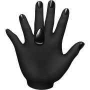 black nails sticker