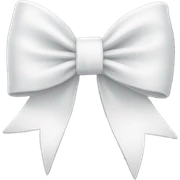 white bow sticker