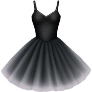 black Ballerina dress sticker