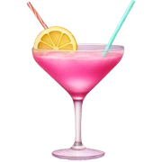 pink cocktail sticker