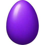 purple egg sticker