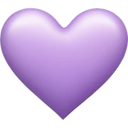 pastel purple heart sticker
