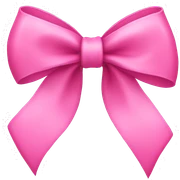 pink bow sticker