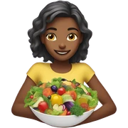 A girl eating healthy  sticker