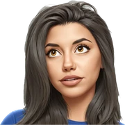 realistic portrait of girl sticker