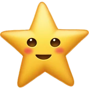 Star with ribbon sticker