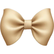 Beige bow sticker