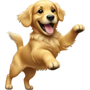 Dancing Golden Retriever  sticker