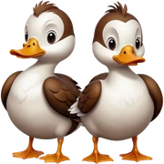 Angry ducks sticker
