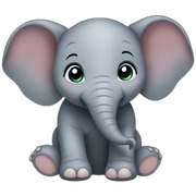 baby elephant  sticker