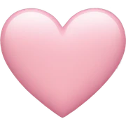 Light pink heart sticker
