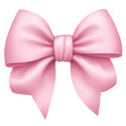 baby pink bow  sticker