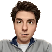 casual portrait of a boy sticker