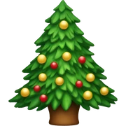 Christmas tree sticker