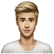 Justin bieber portrait sticker