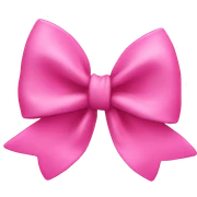 pink bow sticker