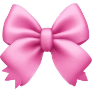 Pink bow sticker