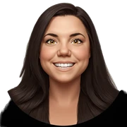 realistic portrait of smiling girl sticker
