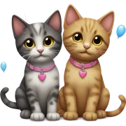 two kitten best friends birthday sticker