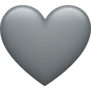 grey heart sticker