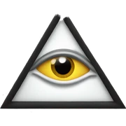 Eye in triangle  sticker