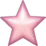 pale pink star sparkle sticker