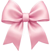 Light pink bow sticker