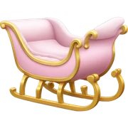 light pink sleigh sticker