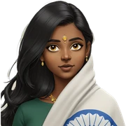 dark-skinned girl with jewelry sticker