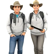 boys enjoying outdoors together sticker