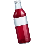 Bottle cranberry juice sticker
