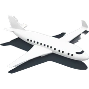 Outline of airplane  sticker