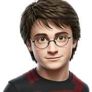 smiling boy with glasses sticker