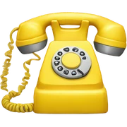 yellow telephone sticker