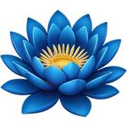 Blue nile lotus sticker