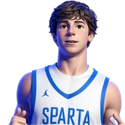 basketball boy in sportswear sticker