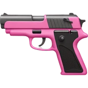 pink gun sticker