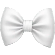 white bow  sticker