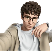 selfie of a stylish boy sticker
