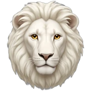 albino lion sticker