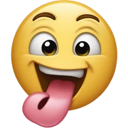 Face with tongue out sticker