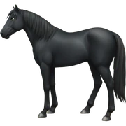 black horse sticker