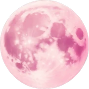 Light pink pink moon sticker