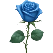 Blue rose sticker