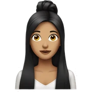 women with long black hair  sticker