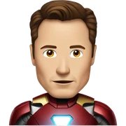 Elon Musk as Iron Man sticker