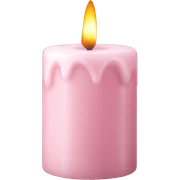 pale pink vintage candle sticker