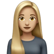 Brunette,light skin, dark eyes, long straight hair sticker