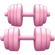 Light pink weights sticker