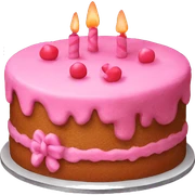 Pink cake sticker